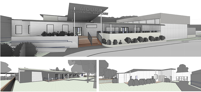 Concept art for the Moura Multipurpose Health Service residential aged care expansion